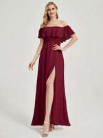 2 Ways Convertible Chiffon Bridesmaid Dress Iris