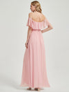 2 Ways Convertible Neckline Chiffon Bridesmaid Dress Iris