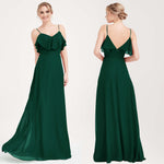 Emerald Green 1 Of 3 Ways Short Sleeve Chiffon Bridesmaid Dress