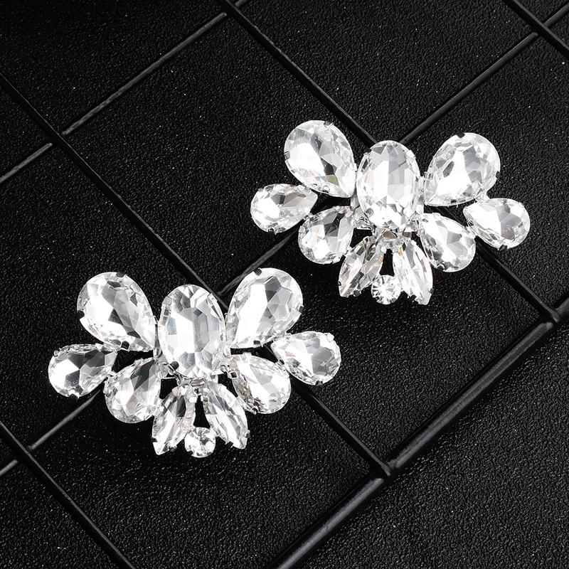 NZ Bridal 1 Pair Luxury Rhinestone Detachable Shoe Clip Wedding Shoes Buckle Accessoriesa