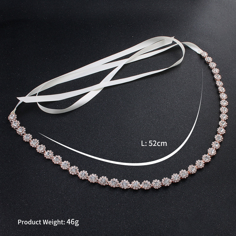 NZ Bridal Multi-way Hair Ornaments Waist Chain Belt Body Chain Ribbon Personality Wild Bridal Accessories