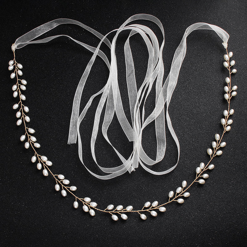 NZ Bridal Brides Sashes Imitation Pearl Waist Chain Wedding Dress Body Chain Bridal Accessories