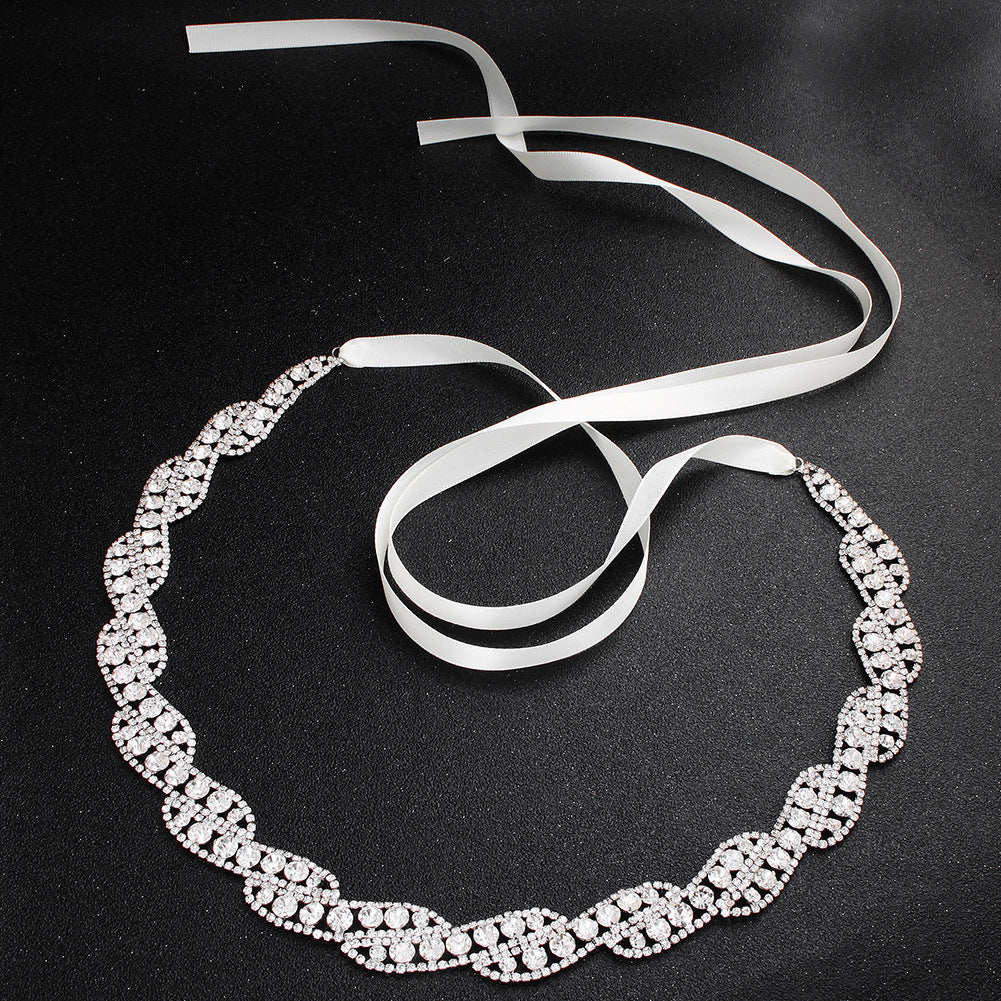 NZ Bridal Handmade Sashes Rhinestone Waist Chain Wedding Dress Body Chain Bridal Accessories