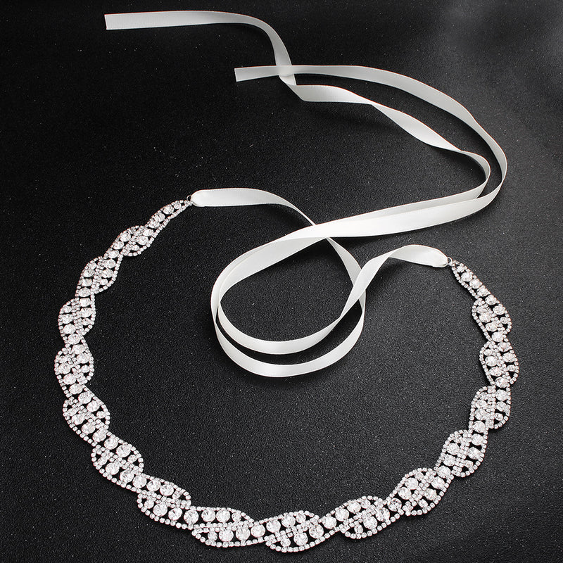 NZ Bridal Handmade Sashes Rhinestone Waist Chain Wedding Dress Body Chain Bridal Accessories