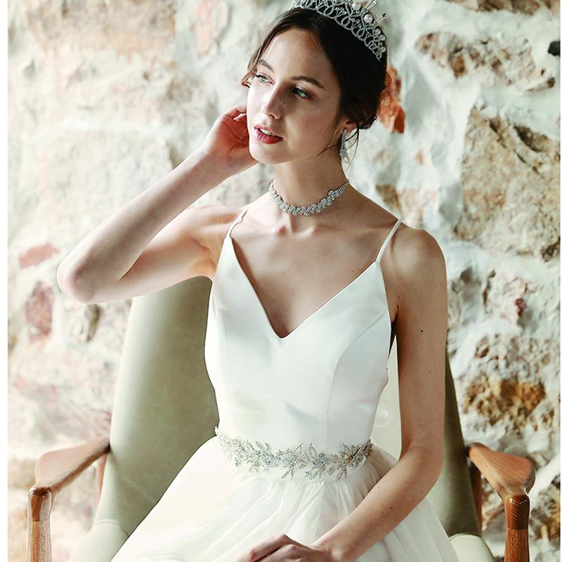 NZ Bridal Grace Sashes Handmade Rhinestone Flower Waist Chain Wedding Dress Body Chain