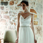 NZ Bridal Grace Sashes Handmade Rhinestone Flower Waist Chain Wedding Dress Body Chain