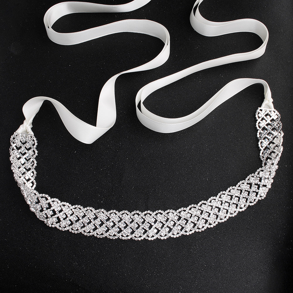 NZ Bridal Hand-studded Sashes Wedding Dress Jewelry Diamond Waist Chain Body Chain Bridal Accessories