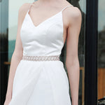 NZ Bridal Luxury Rhinestone Waist Chain For Wedding Dress Crystal Woven Belt