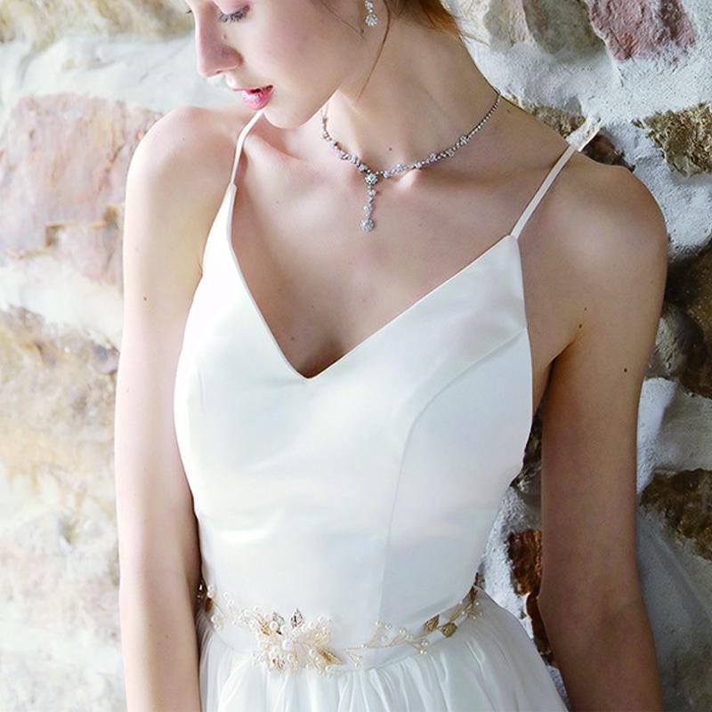 NZ Bridal Hand-studded Sashes Bridal Imitation Pearl Waist Chain Wedding Dress Jewelry