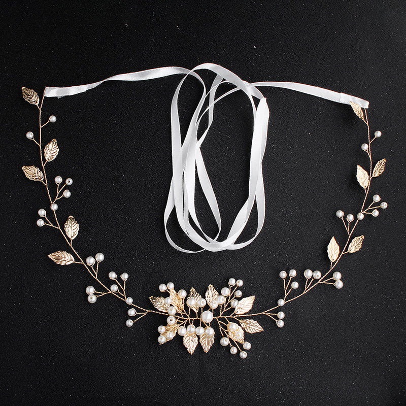 NZ Bridal Hand-studded Sashes Bridal Imitation Pearl Waist Chain Wedding Dress Jewelry