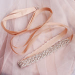 NZ Bridal Hand-studded Sashes Crystal Retro Diamond Wedding Dress Waist Chain Bridal Accessories