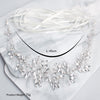 NZ Bridal Grace Sashes Handmade Rhinestone Leaf  Waist Chain Evening Dress Crystal Belt