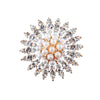NZ Bridal Charming Artificial Crystal Rhinestones Wedding Brooch With  Imitation Pearl