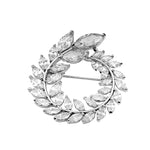 NZ Bridal Olive Branch Alloy Brooch With Zirconite Wedding Brooch Pin Jewelry Accessorise