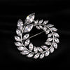 NZ Bridal Olive Branch Alloy Brooch With Zirconite Wedding Brooch Pin Jewelry Accessorise