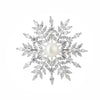 NZ bridal Luxury Retro Snowflake Brooch For Female Zircon Mosaic Imitation Pearl Pin