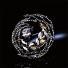 NZ Bridal Charming Artificial Crystal Rhinestones Personality Geometric Round Brooch Wedding Brooch Pin Jewelry