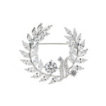 NZ Bridla Bauhinia Alloy Rhinestone Brooches Bouquet Crystal Pin For Women Wedding 