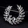 NZ Bridla Bauhinia Alloy Rhinestone Brooches Bouquet Crystal Pin For Women Wedding 