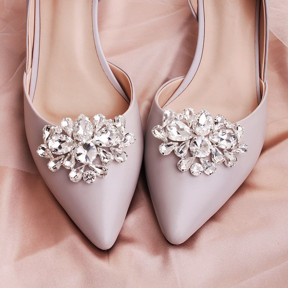 Rhinestone DIY Shoe Clip Bridal Shoes Buckle