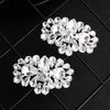 NZ Bridal 1 Pair Detachable Oval Rhinestone Shoe Clip Wedding Shoes Buckle Accessories