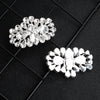 NZ Bridal 1 Pair Detachable Oval Rhinestone Shoe Clip Wedding Shoes Buckle Accessories