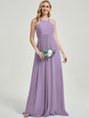 Floor length halter neckline Bridesmaid Dress