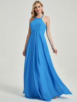 Water Blue Chiffon Bridesmaid Dress Sarah