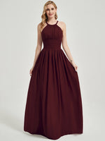 Burgundy Chiffon Bridesmaid Dress Belinda 