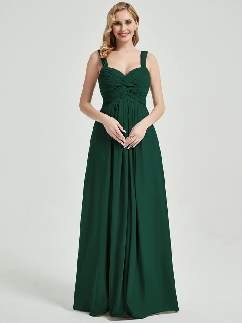 Emerald Green Chiffon Bridesmaid Dress Rosalind