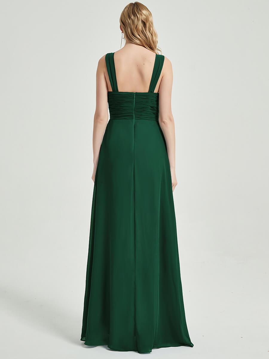 Emerald Green Chiffon Bridesmaid Dress Rosalind