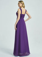 Royal Purple  Sweetheart Neckline Bridesmaid Dress 