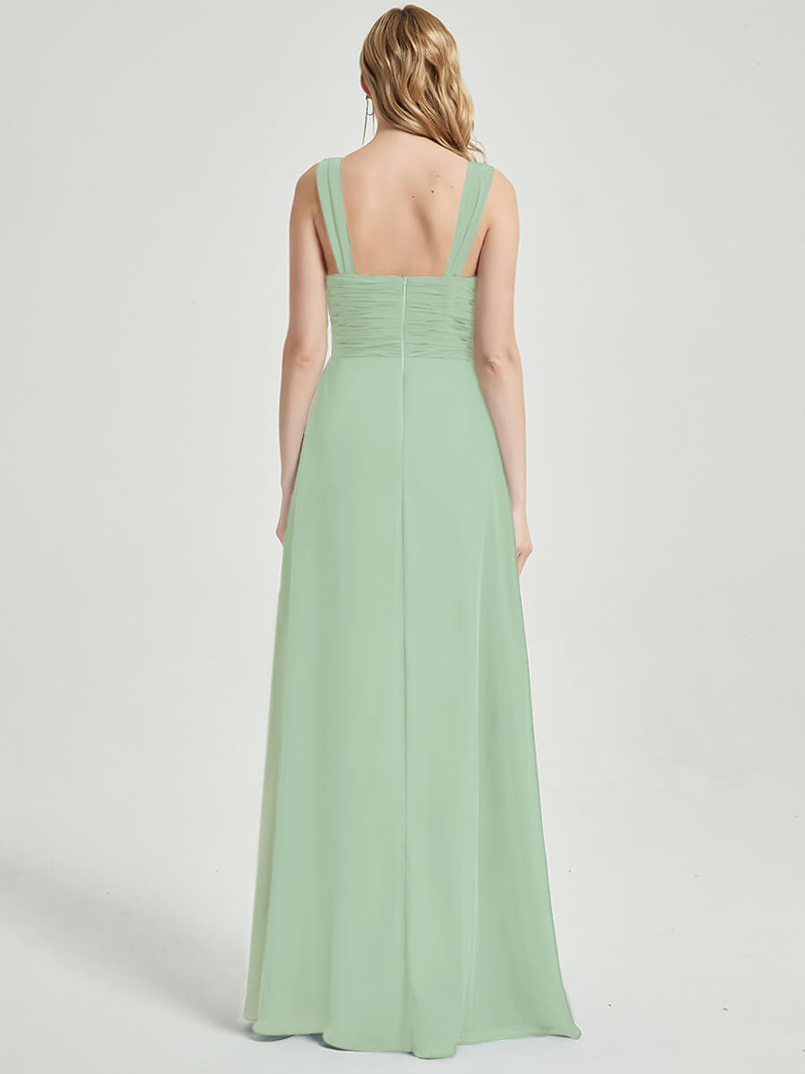 Sage Green Chiffon Bridesmaid Dress Rosalind