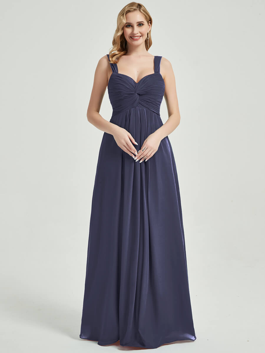 Stormy Chiffon Fabric Bridesmaid Dress 