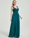 Teal Bridesmaid Dress With A-line Silhouette