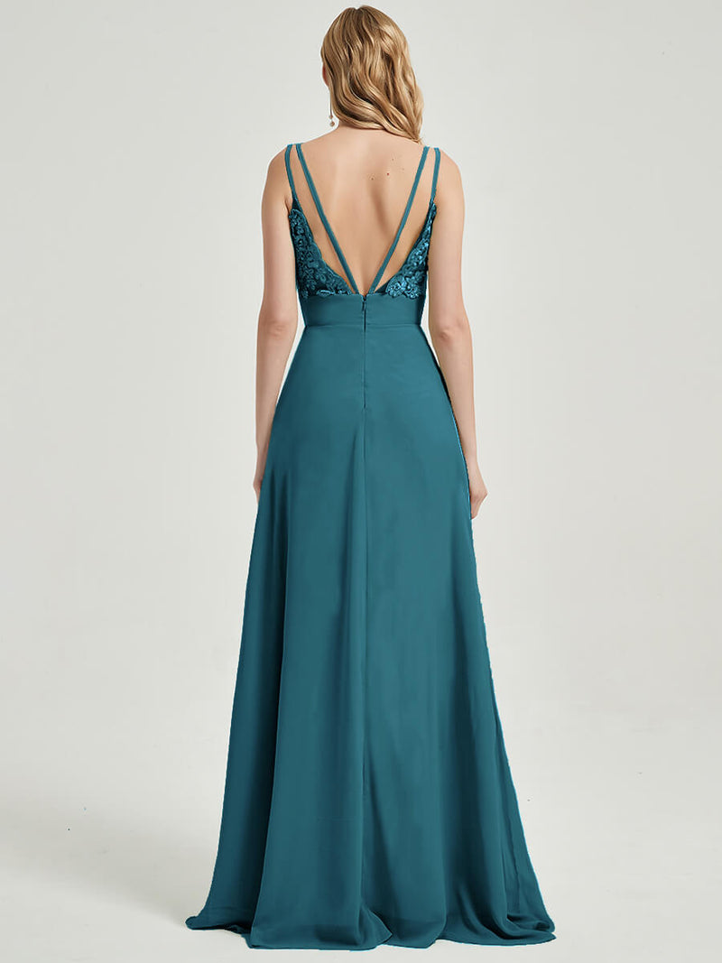 Signature double spaghetti straps bridesmaid dress