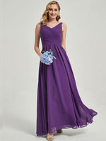 luxurious chiffon and flatter silhouette bridesmaid dress