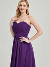 sleeveless tank pleated bodice Maternity Bridesmaid Dress-Leela