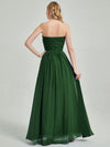 Dark Green Strapless  Maternity Bridesmaid Dress-Leela