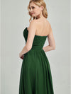 Dark Green  Sweetheart Strapless Chiffon Maternity Bridesmaid Dress
