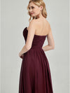 Cabernet Sweetheart Strapless Chiffon Maternity Bridesmaid Dress