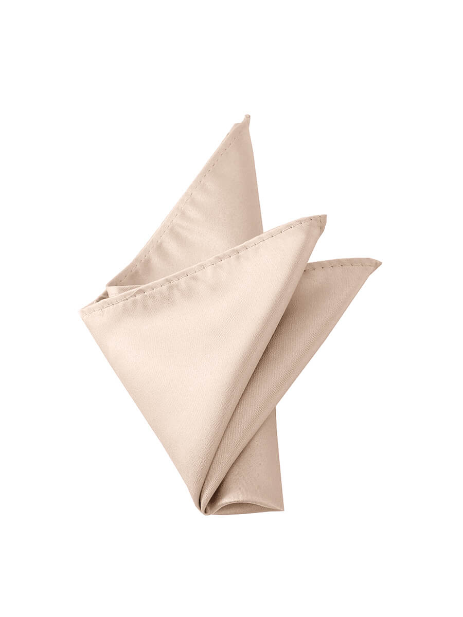 NZBridal Men's Pocket Square Handkerchief Champagne c