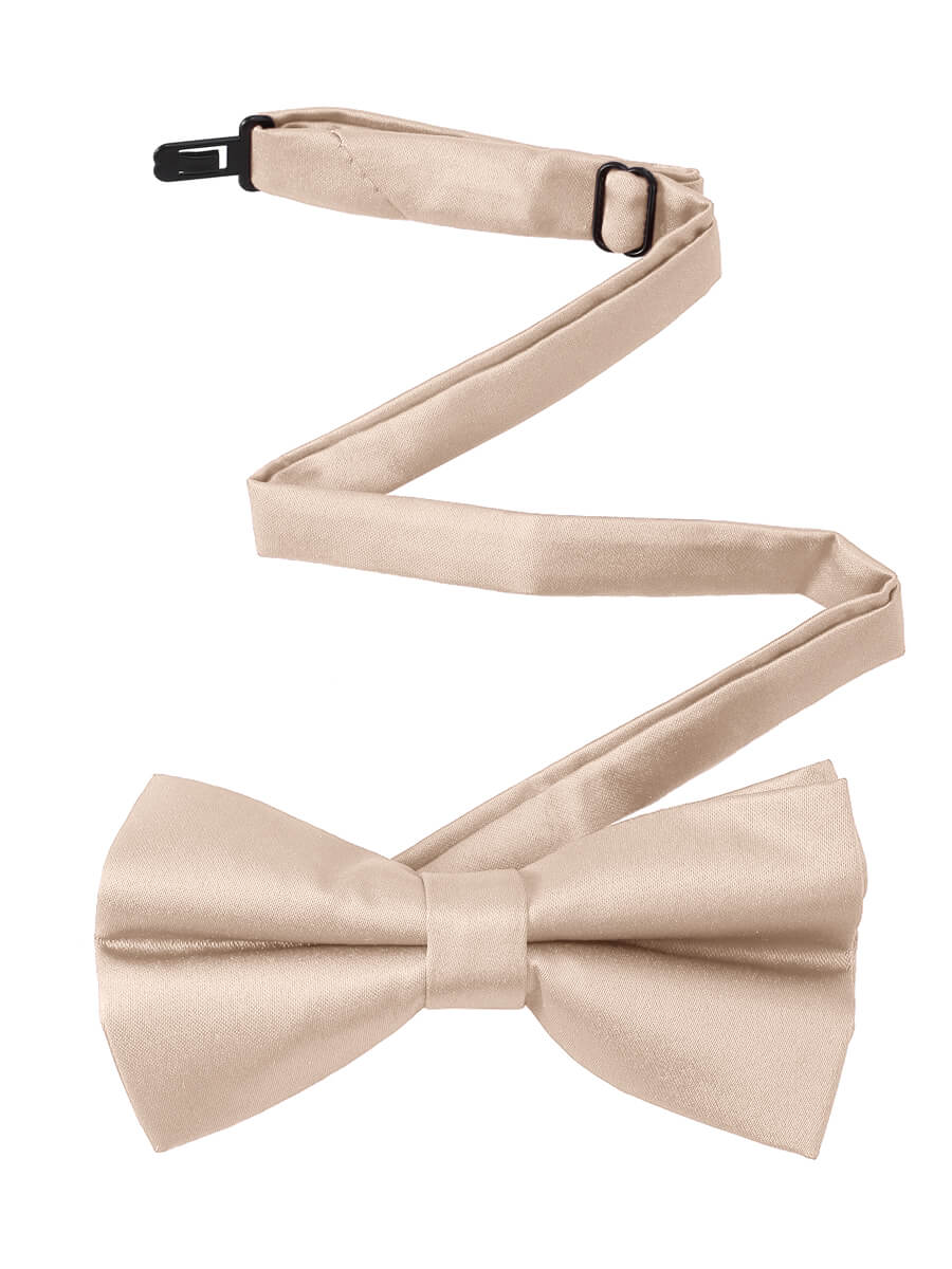 NZ Bridal Neckties Men Bow Tie Adult Champagne