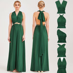 [Final Sale] Emerald Green Infinity Wrap Maxi Bridesmaid Dress