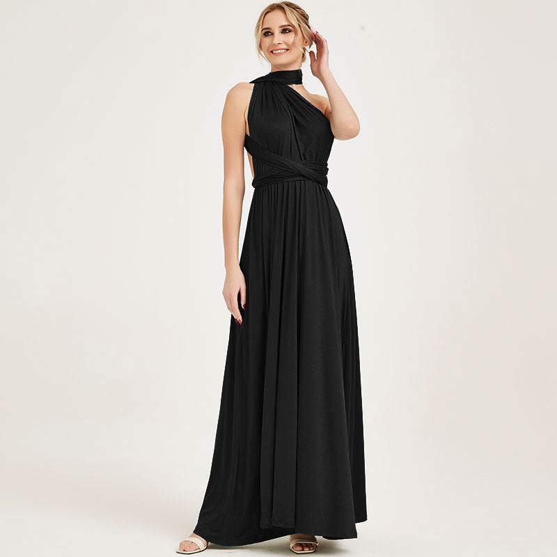 Black Infinity Wrap Dresses NZ Bridal Convertible Bridesmaid Dress One Dress Endless possibilities