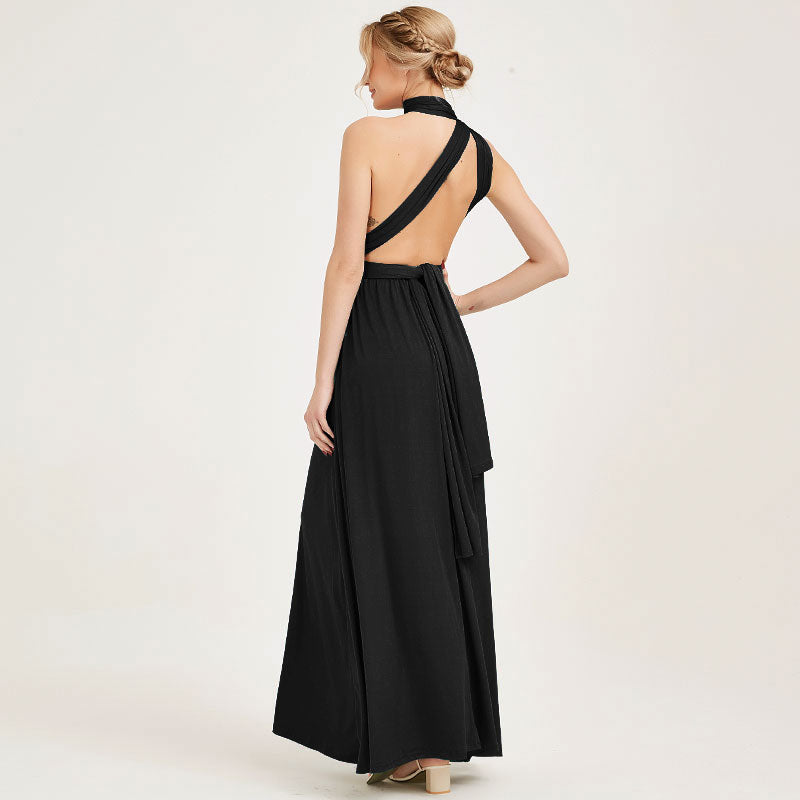 Black Infinity Wrap Dresses NZ Bridal Convertible Bridesmaid Dress One Dress Endless possibilities