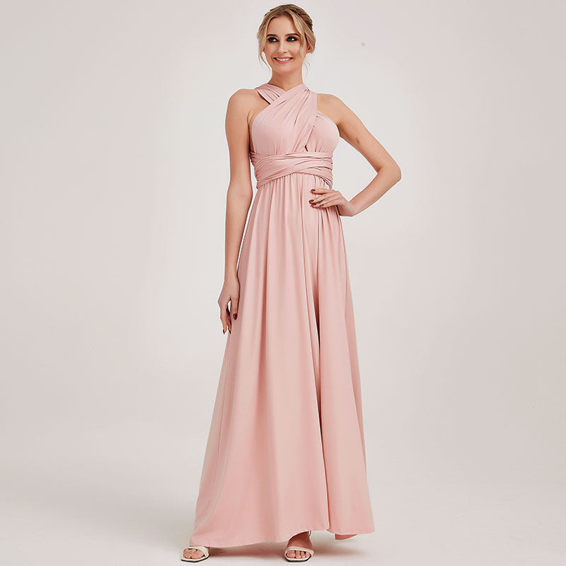 Blush Infinity Wrap Dresses NZ Bridal Convertible Bridesmaid Dress One Dress Endless possibilities