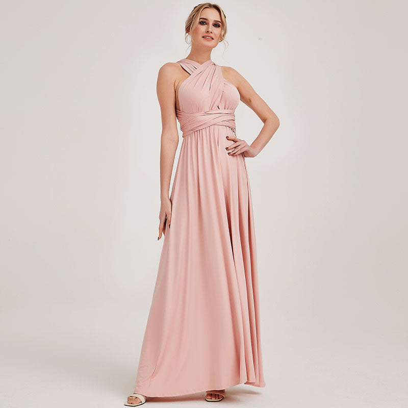 Blush Infinity Wrap Dresses NZ Bridal Convertible Bridesmaid Dress One Dress Endless possibilities