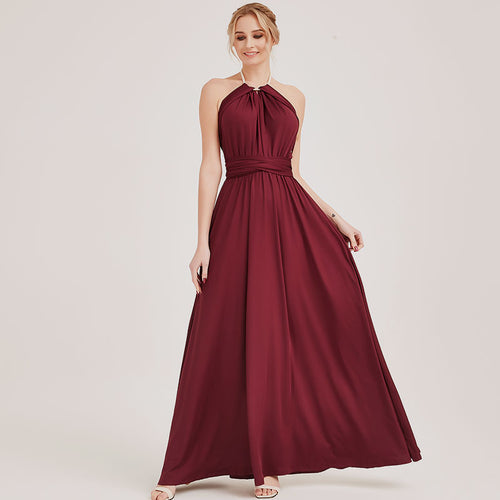 Burgundy Infinity Wrap Dresses NZ Bridal Convertible Bridesmaid Dress One Dress Endless possibilities