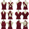[Final Sale] Wine Red Infinity Wrap Maxi Bridesmaid Dress